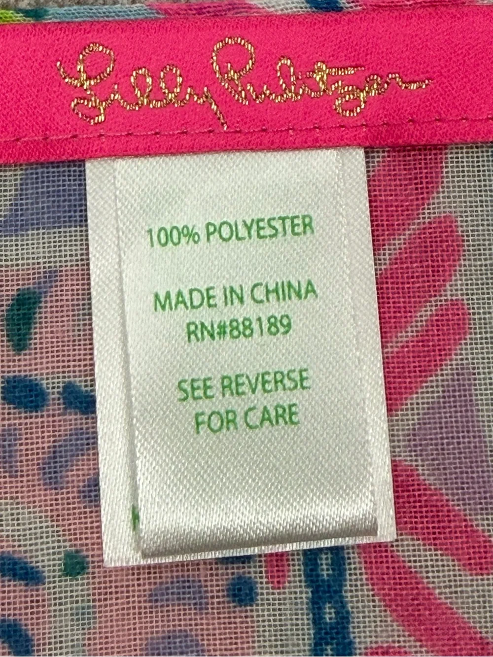 Lilly Pulitzer Seaspray Resort Wrap vibrant, tropical floral pattern tassels